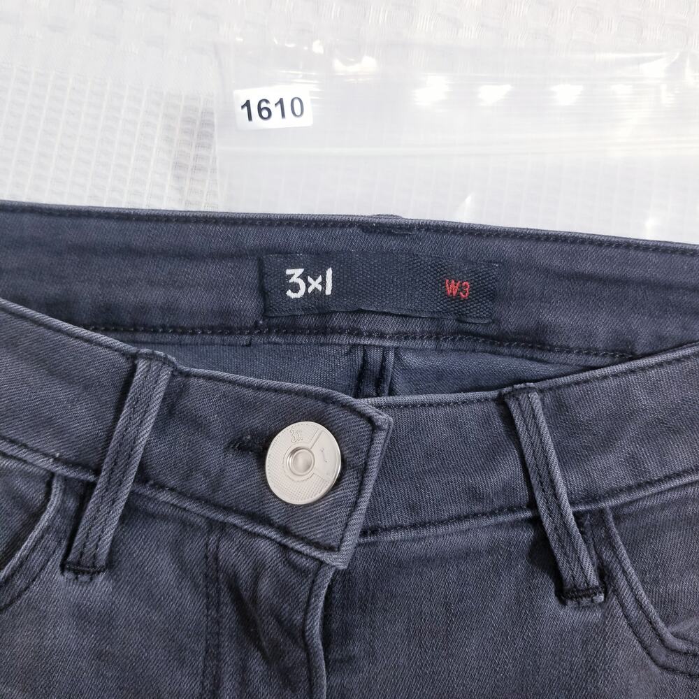3x1 W3 Skinny Black Denim Mid Rise - Picture 8 of 11